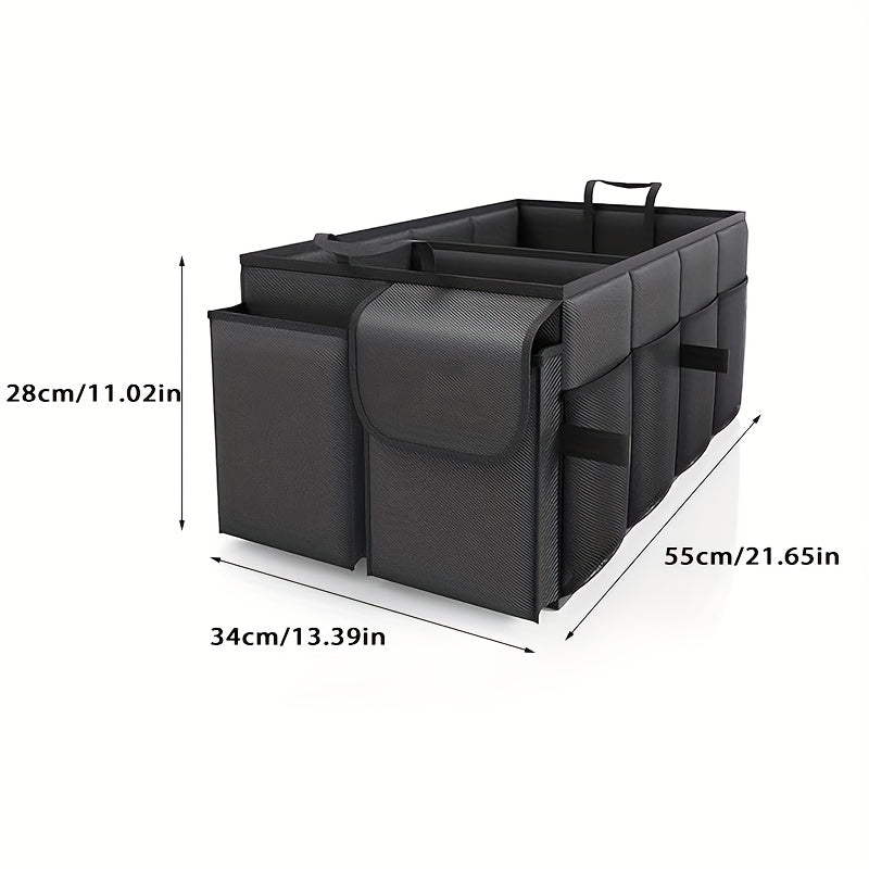 Storage box for car trunk - foldable black 55x44x28 cm