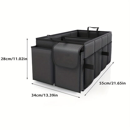 Storage box for car trunk - foldable black 55x44x28 cm