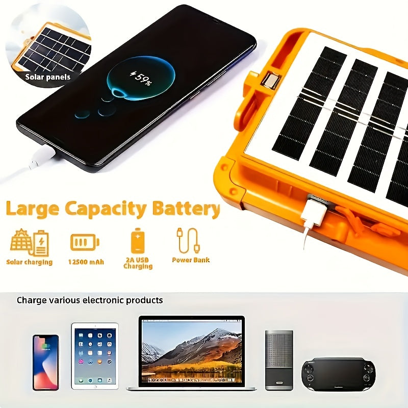 Handheld Outdoor LED Solar Lamp 5 Brightness Levels