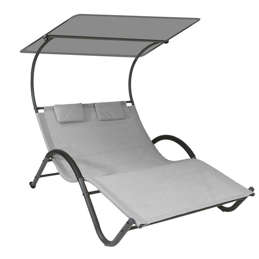2-sits DELUX solsäng ergonomisk utomhusmöbel-0