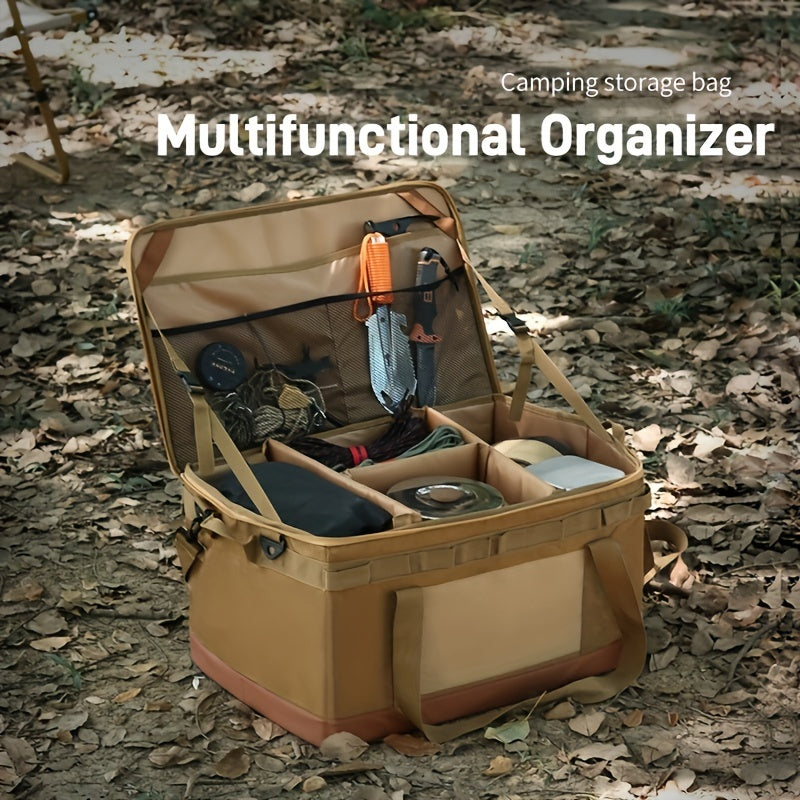 Förvaringsväska Camping med axelrem 60L slitstark PU-organisatör
