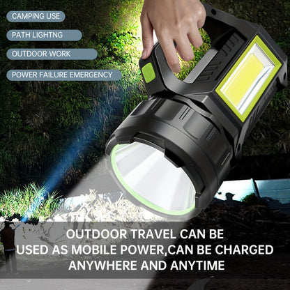 Solar Powered Flashlight USB Rechargeable 7-Mode Camping