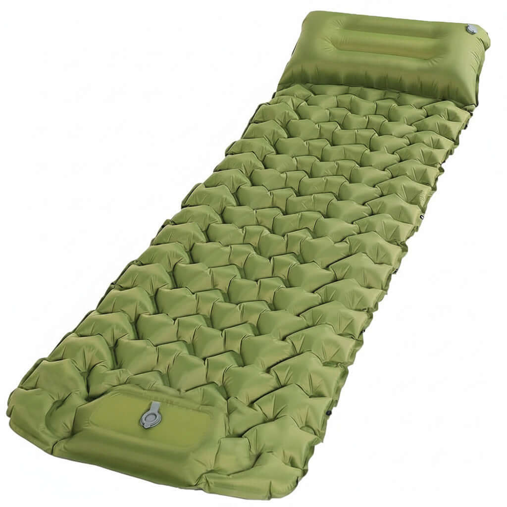 Luftmadrass Enkel Grön Camping Matras Outdoor finns hos Aktivcamping