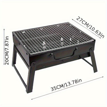 Kolgrill - Portabel vikbar för utomhusmatlagning camping picknick