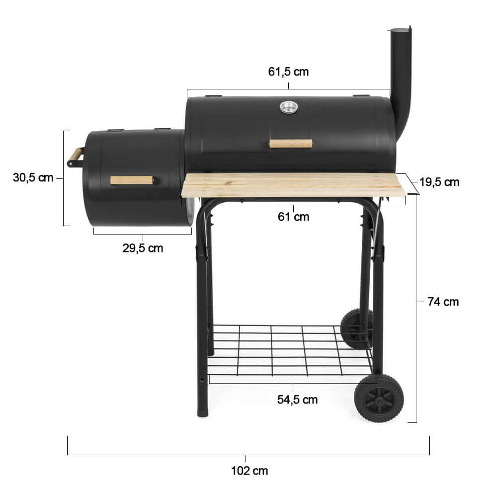 2 i 1 Kolgrill och Röklåda för Trädgård och Terrass finns hos Aktivcamping