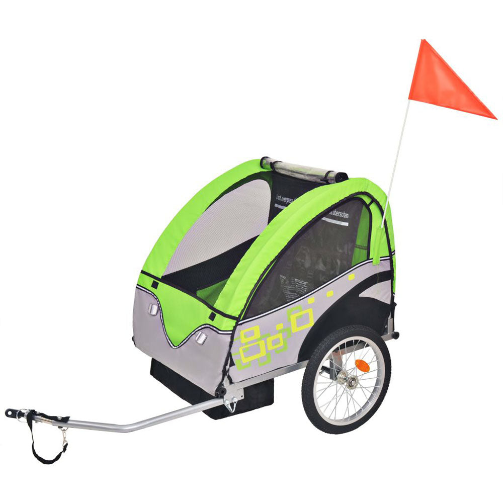 Cykelvagn för 2 barn - 30 kg lastkapacitet