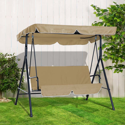 Trädgårdsgunga Hammock i beige färg för uteplatsen