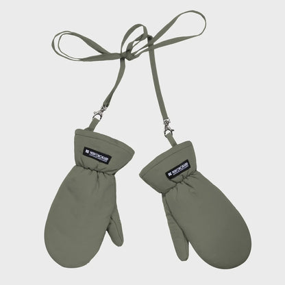 Vinter Vegan Handskar Khaki Vattentäta Vindtäta Varma