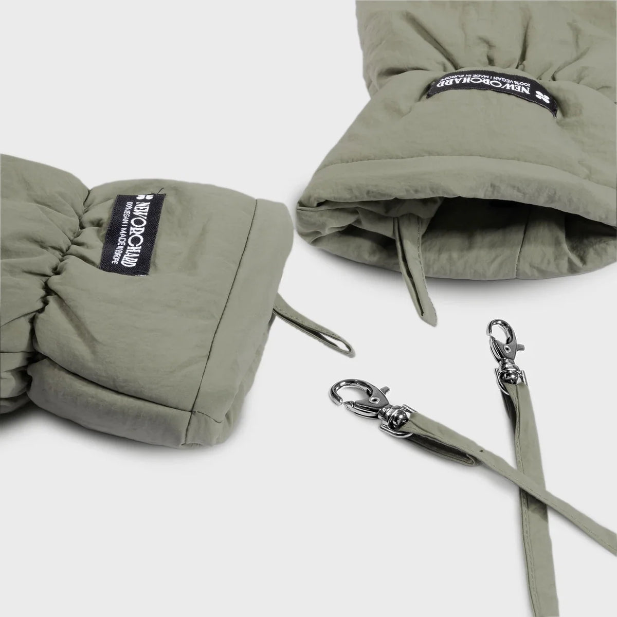 Vinter Vegan Handskar Khaki Vattentäta Vindtäta Varma