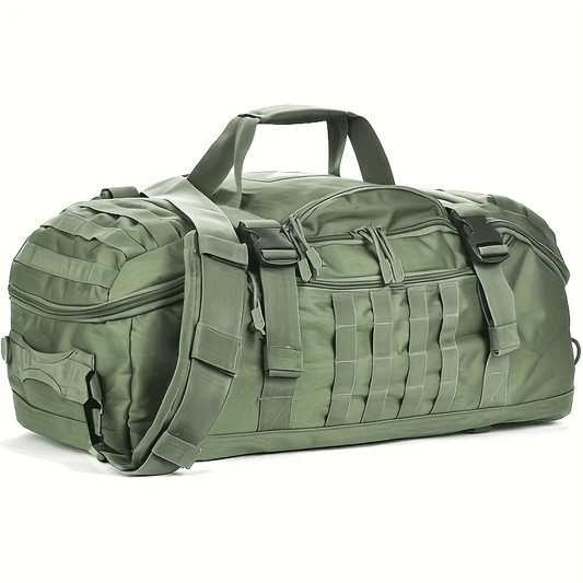 Taktisk Gym Duffel Väska och Ryggsäck 45L Army Grön finns hos Aktivcamping