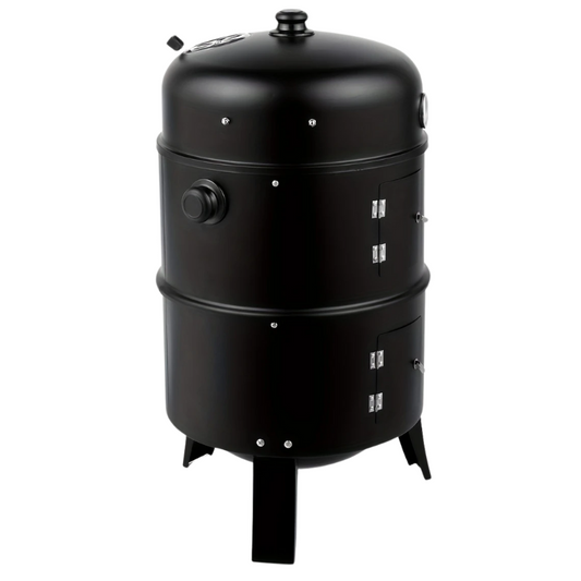 3-in-1 Charcoal Smoker Grill Outdoor BBQ Cooker-0