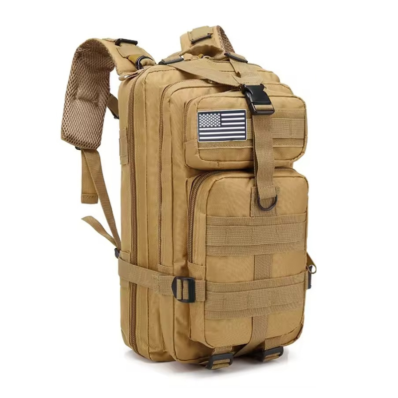 Vattentät vandringsryggsäck 25L Khaki med ergonomisk design