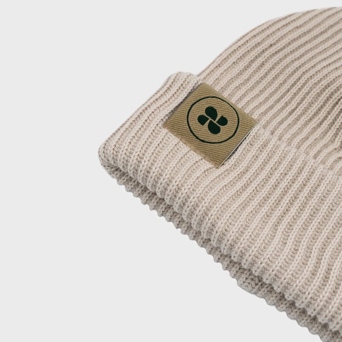 Vinter Vegansk Mössa Beige Varm Tjock Bomull Beanie Outlet