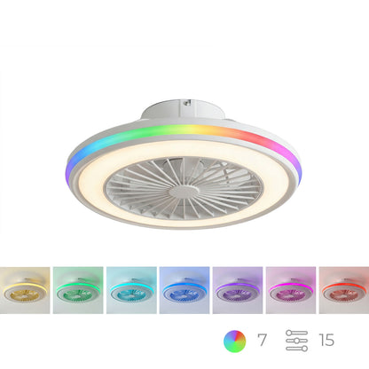 Takfläkt med RGB LED-belysning, dolda blad och fjärrkontroll Nexory InnovaGoods - finns hos Aktivcamping