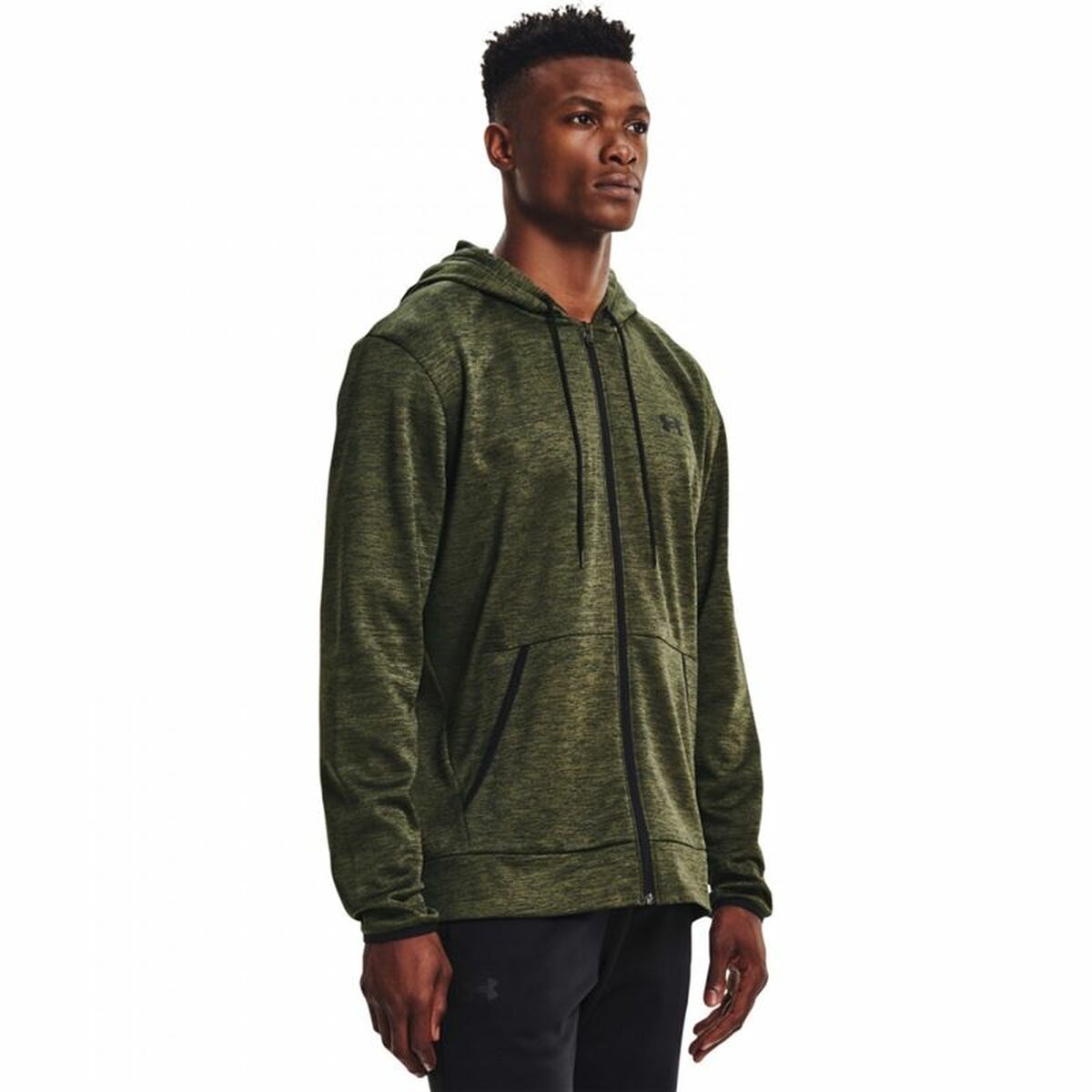 Men's Training Jacket Under Armour Fleece FZ Olive