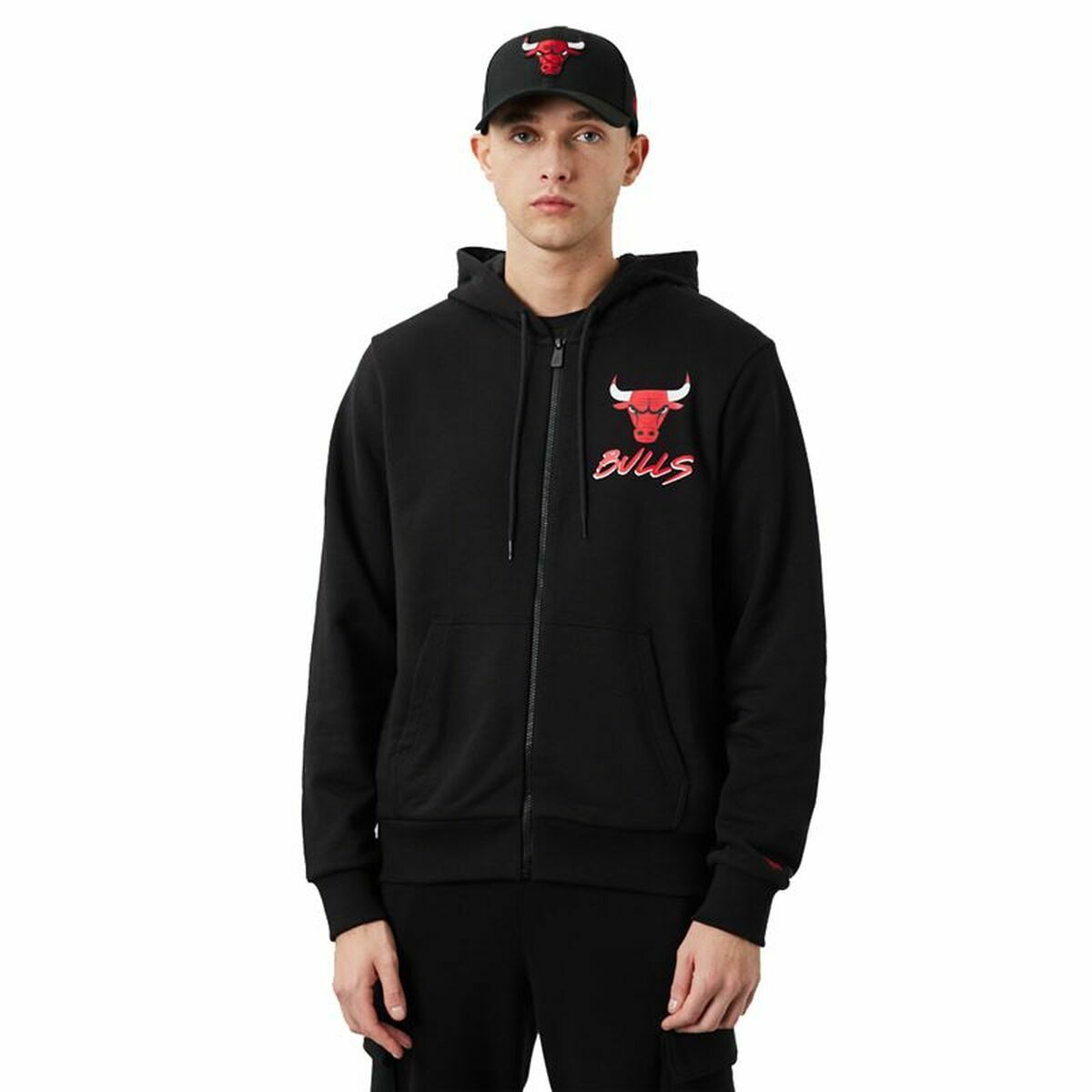 New Era Chicago Bulls Men's Training Jacket Black