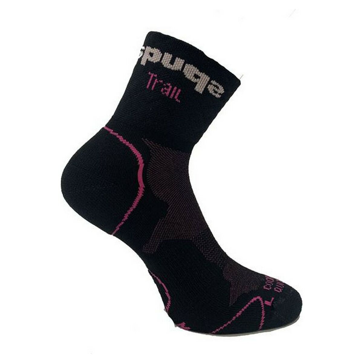 Sports socks Spuqs Coolmax Protect NR Black Pink