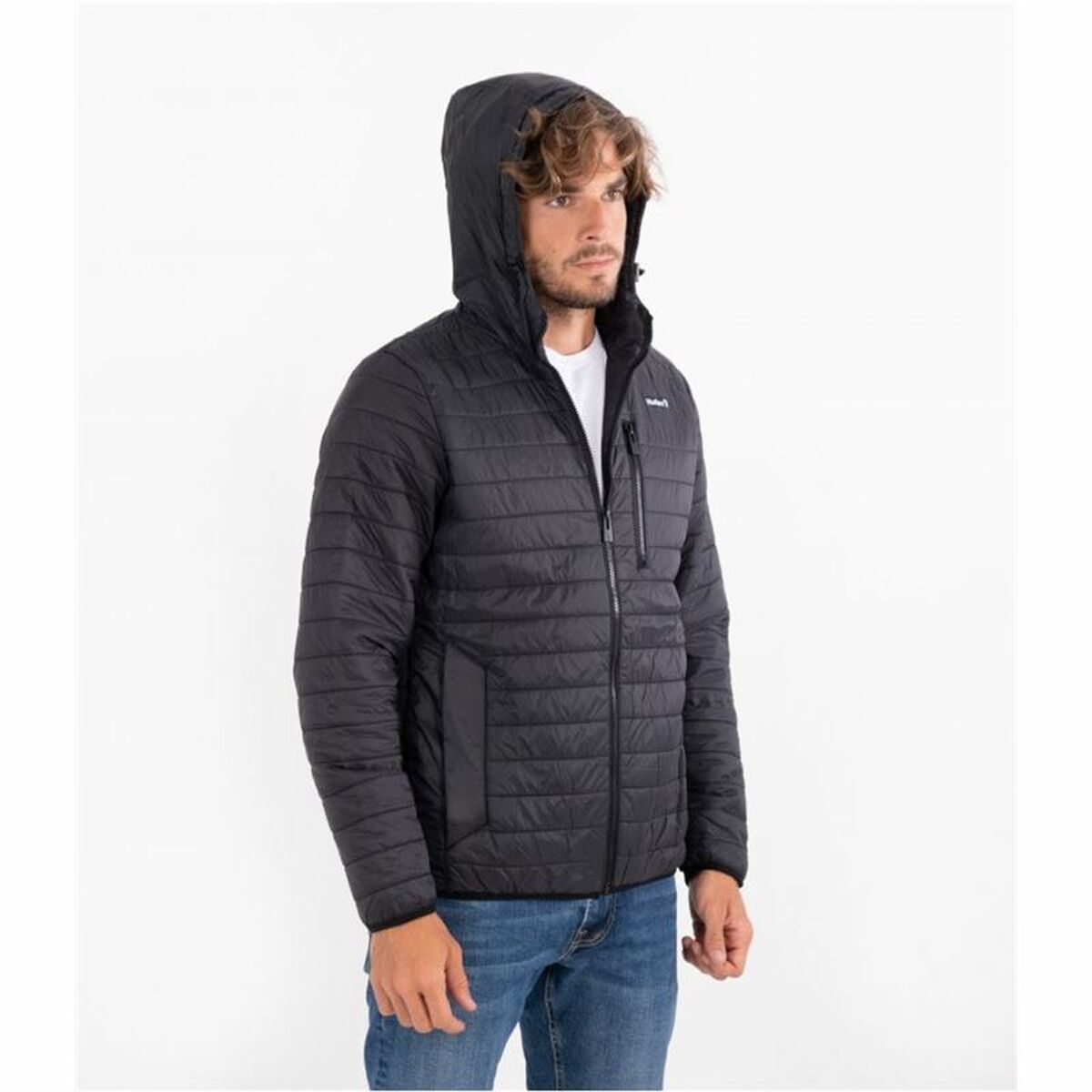 Hurley Balsam Quilted Packable Men's Training Jacket Black