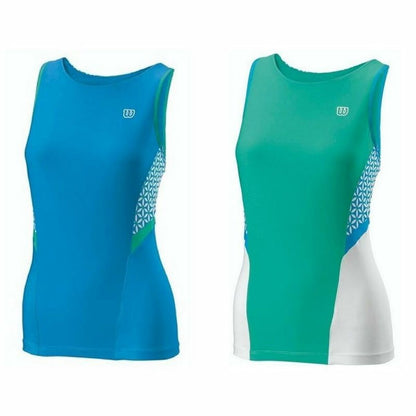 Tanktop, Women's Wilson Glamour Green Reversible Tennis Blue