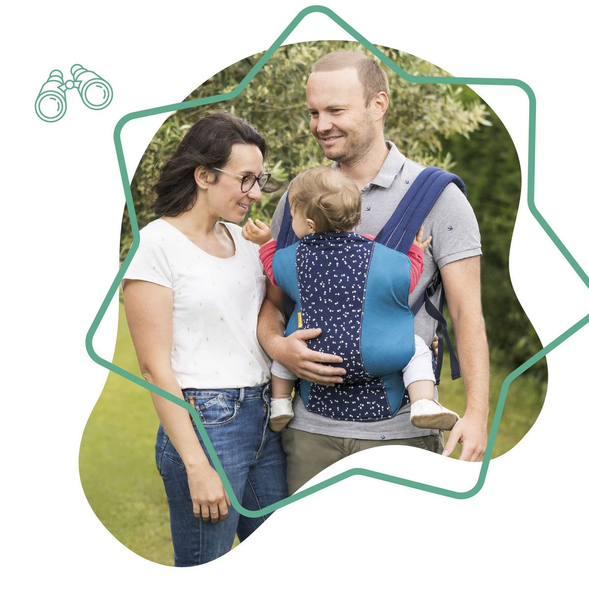 Baby carrier Badabulle Easy &amp; Go 15 kg Blue Ergonomic 0-4 years