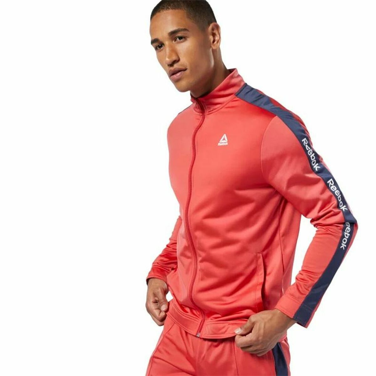 Men's Reebok Essentials Linear Training Jacket Red