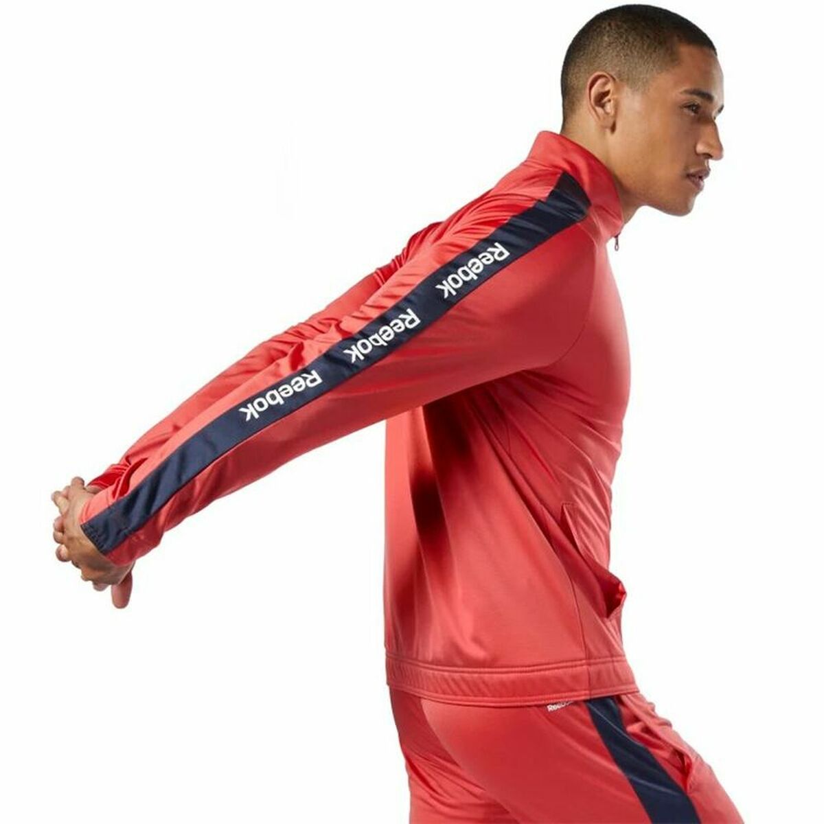 Men's Reebok Essentials Linear Training Jacket Red