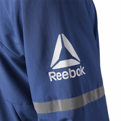 Men's Reebok Run Woven Training Jacket Dark Blue