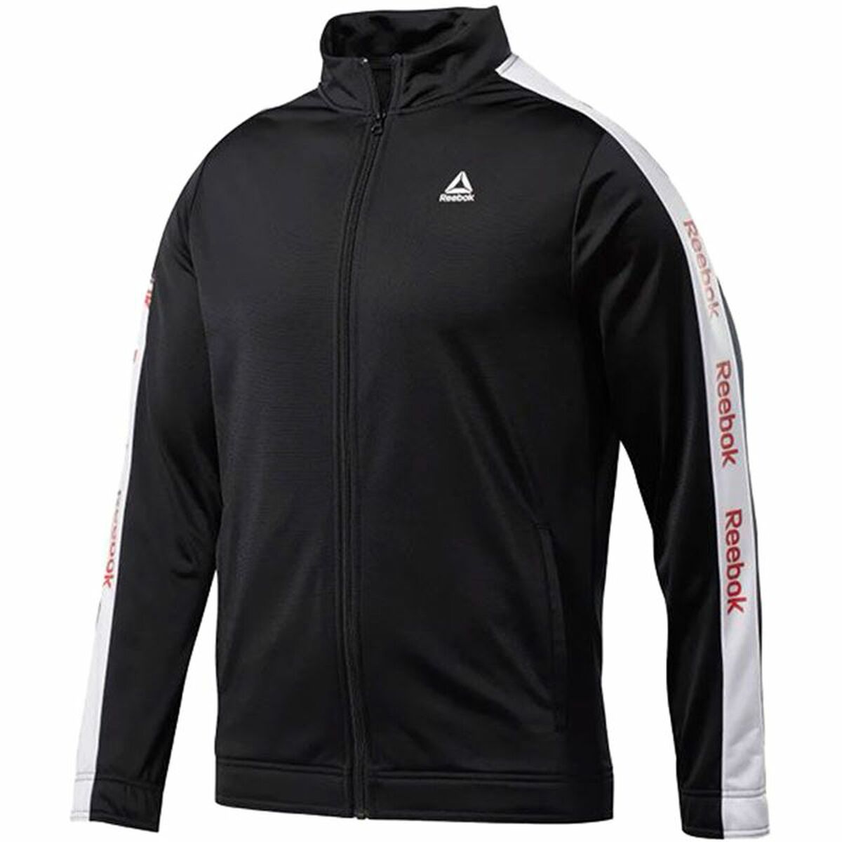 Men's Reebok Essentials Linear Logo Training Jacket Black