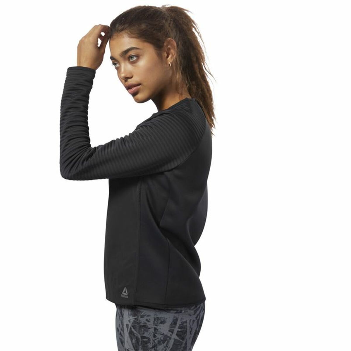 Women's Reebok Thermowarm Deltapeak Long Sleeve T-Shirt Black