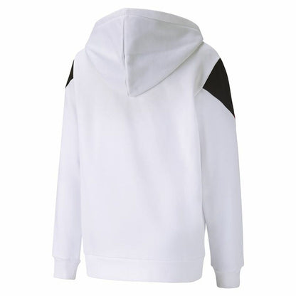 Sports jacket, Kids Rebel Puma Block Full-Zip Hoodie White