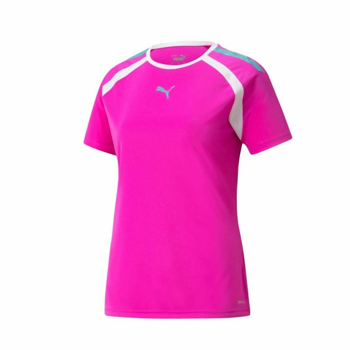 Sports shirt with sleeves Puma Team Fuchsia