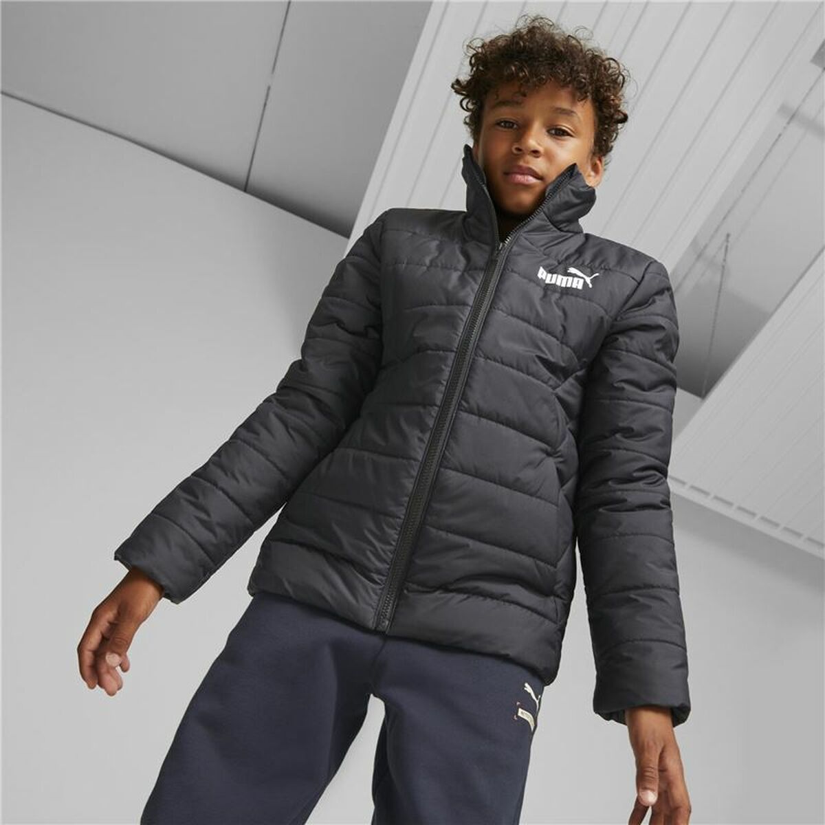 Puma Essentials Padded Kids Jacket Black