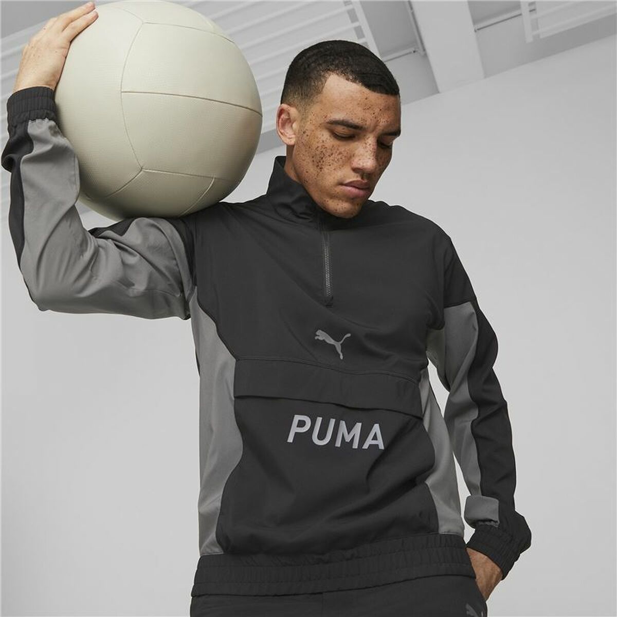 Puma Fit Woven Men's Training Jacket Black