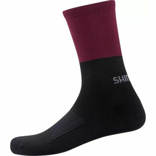 Shimano Original Wool Sports Socks Black Maroon