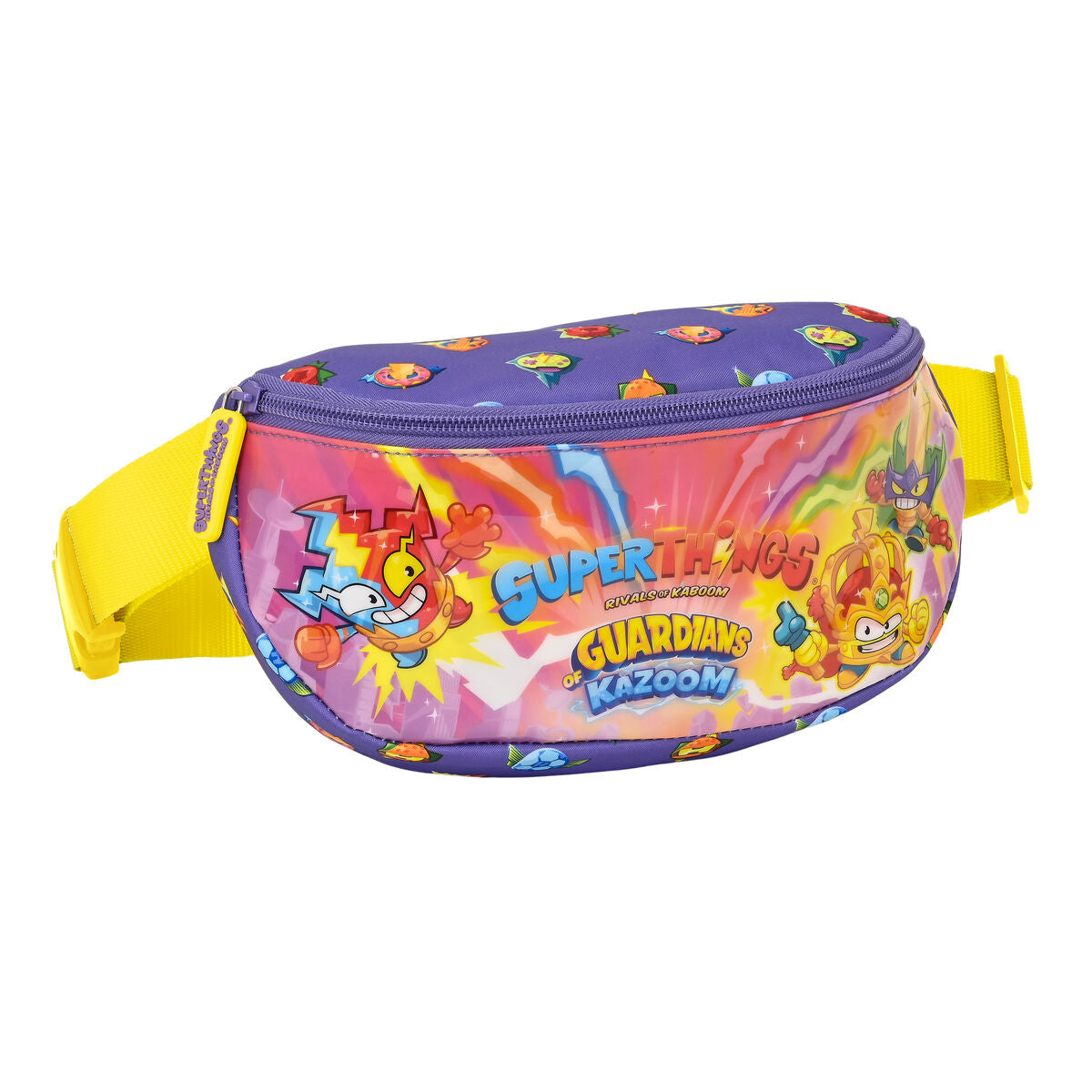 Fanny pack SuperThings Guardians of Kazoom Purple Yellow (23 x 14 x 9 cm)