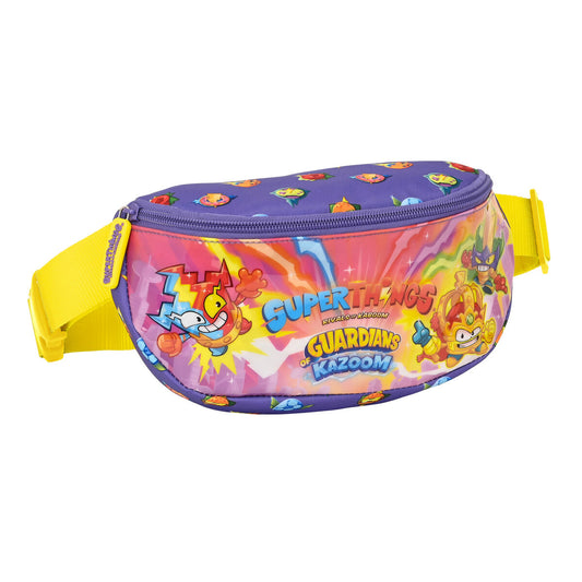 Fanny pack SuperThings Guardians of Kazoom Purple Yellow (23 x 14 x 9 cm)