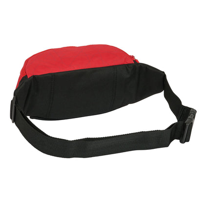 Waist bag Sevilla Fútbol Club Black Red Sporty 23 x 12 x 9 cm