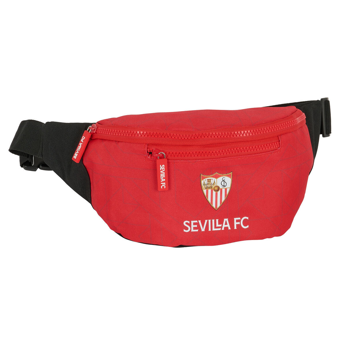 Waist bag Sevilla Fútbol Club Black Red Sporty 23 x 12 x 9 cm