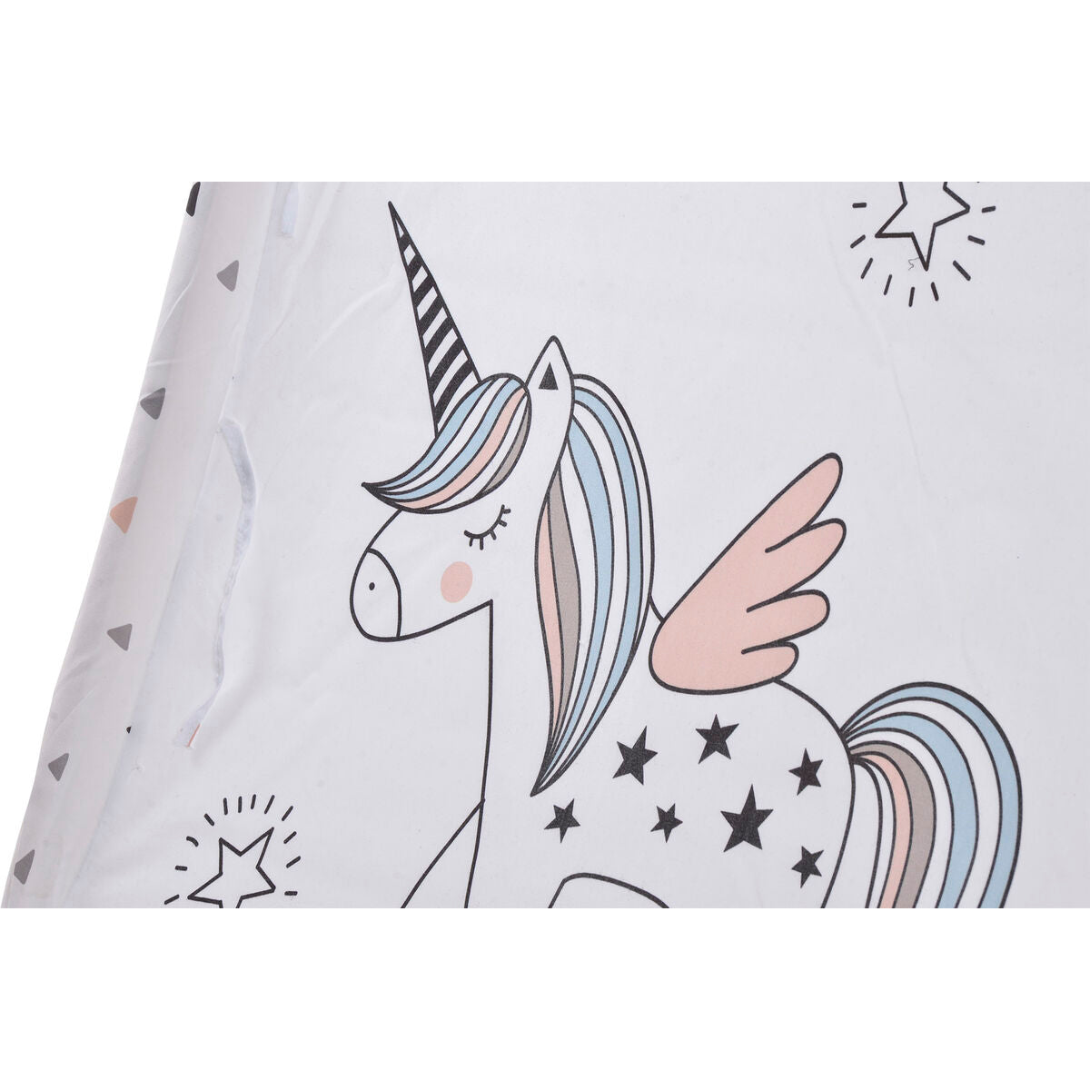 Play Tent DKD Home Decor Cotton Wood Unicorn (110 x 110 x 106 cm)