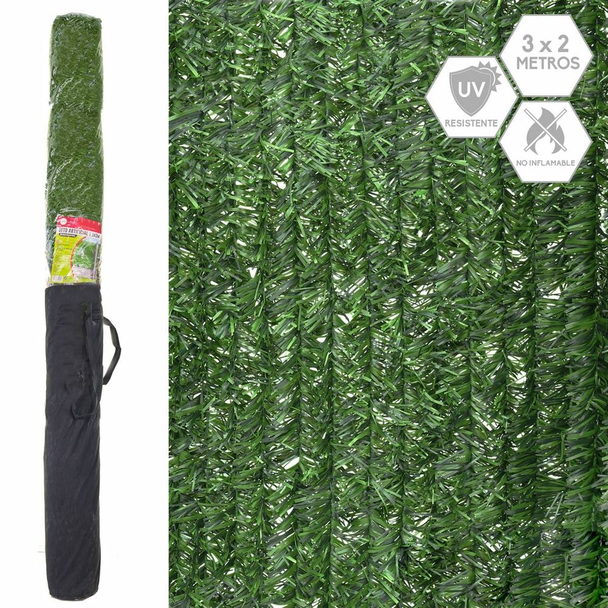 Artificial hedge Green 1 x 300 x 200 cm