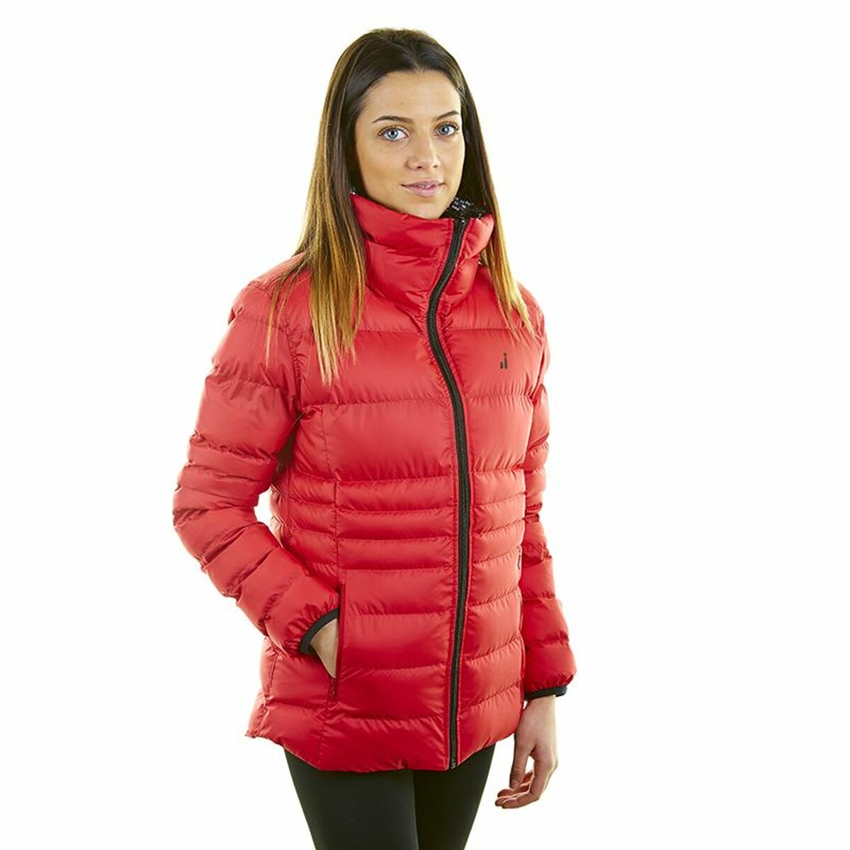 Anorak Joluvi Vegga Women Red Reversible Black