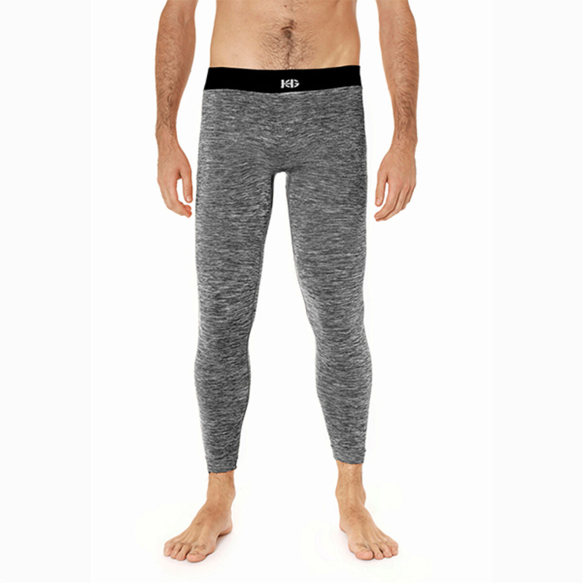 Sports Leggings, Men's Sport HG HG-9030 Black Black/Grey USA