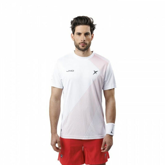 Men's Short Sleeve T-Shirt Drop Shot Airam JMD White