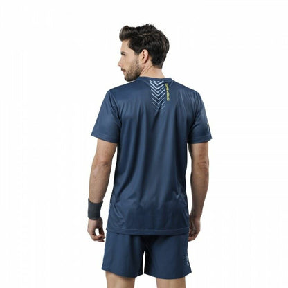 Men's Short Sleeve T-Shirt Drop Shot Bentor Lima Blue