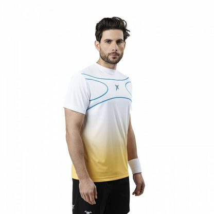 Men's Short Sleeve T-Shirt Drop Shot Alsai Campa White