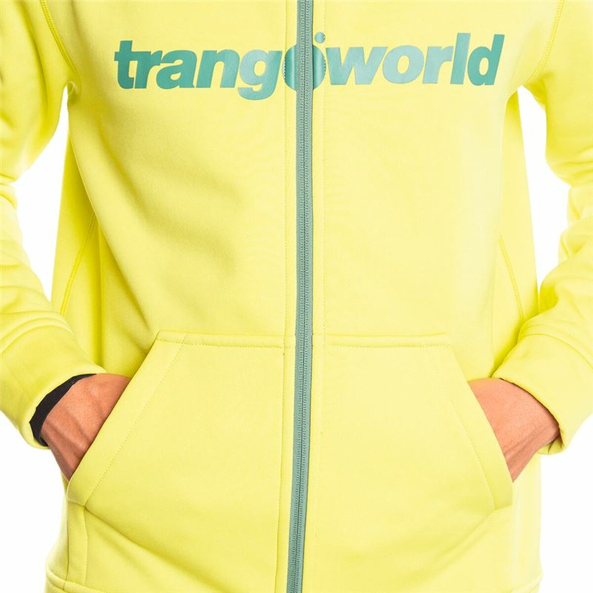 Men's Training Jacket Trangoworld Ripon With Hood Yellow