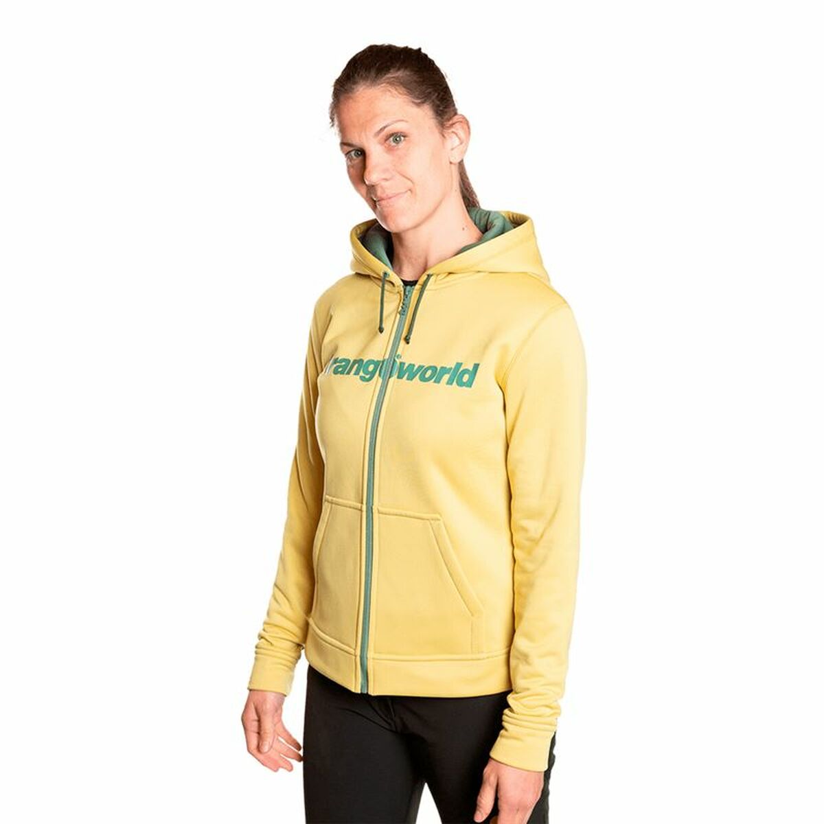 Sports Jacket, Women Trangoworld Liena With Hood Yellow