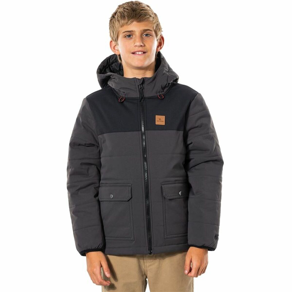 Sports Jacket, Kids Rip Curl Ridge Grey Black