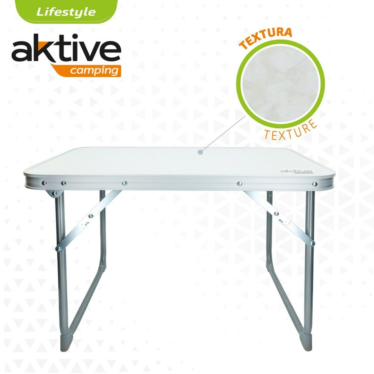 Folding table Aktive White 60 x 40 x 40 cm (4 pieces)