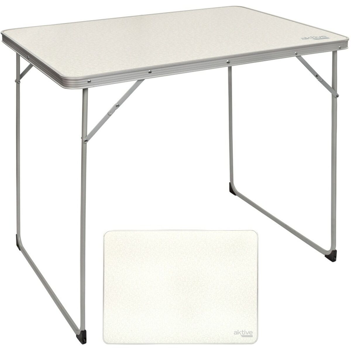 Folding table Aktive White 80 x 70 x 60 cm (4 pieces)